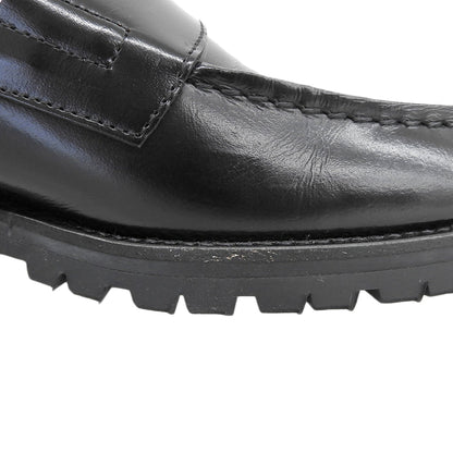 COMMEdesGARCONS HOMME コムデギャルソンオム 新品同様 田中オム ビブラムソール コインローファー シューズ メンズ 黒 25 HK-00071 90s シューズ