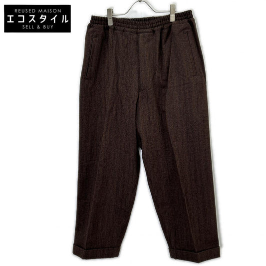 COMMEdesGARCONS HOMME PLUS コムデギャルソンオムプリュス 90s PP-05041S ブラウン ストライプ イージーワイドトラウザー ボトムス
