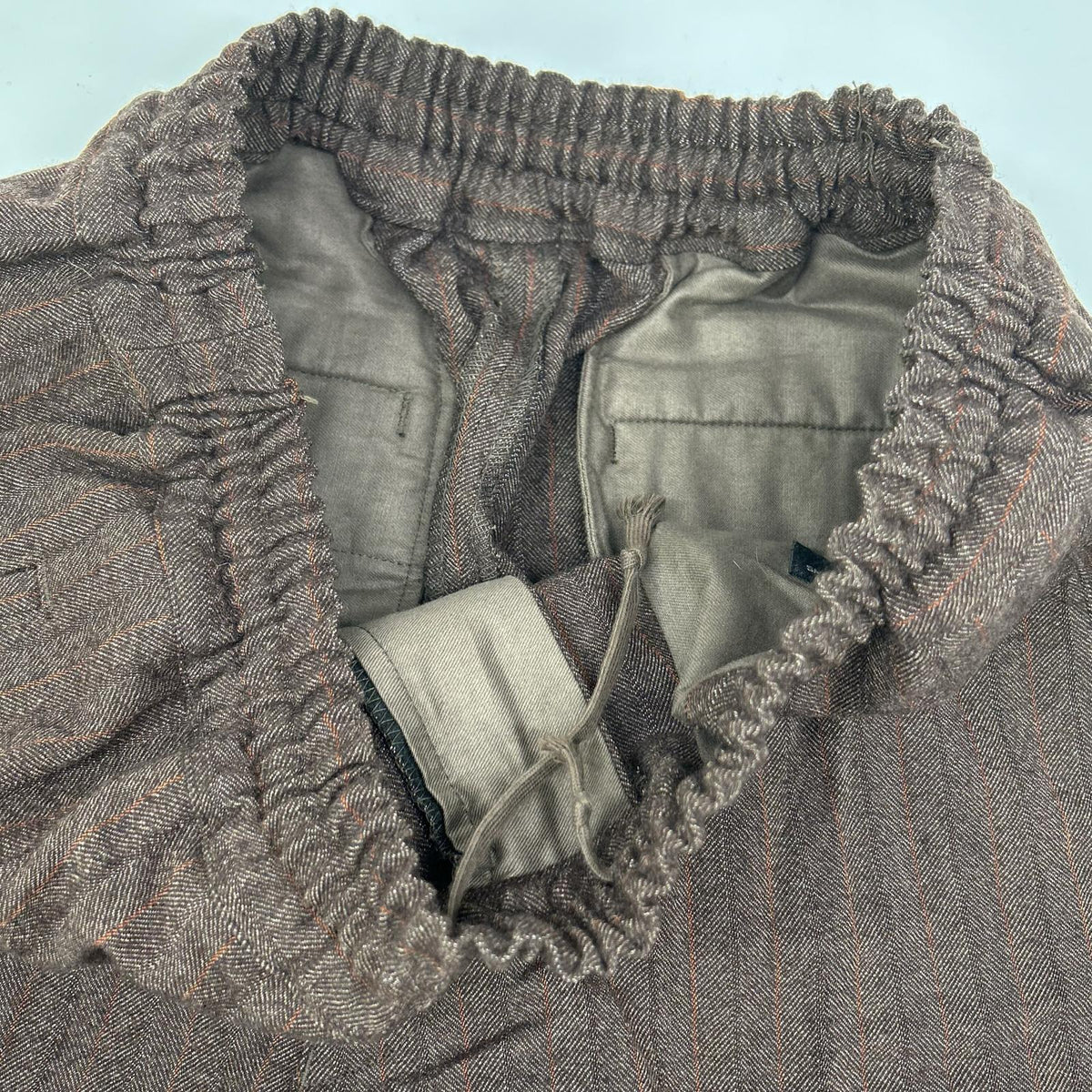 COMMEdesGARCONS HOMME PLUS Comme des Garçons Homme Plus 90s PP-05041S Brown Striped easy wide trousers Bottoms