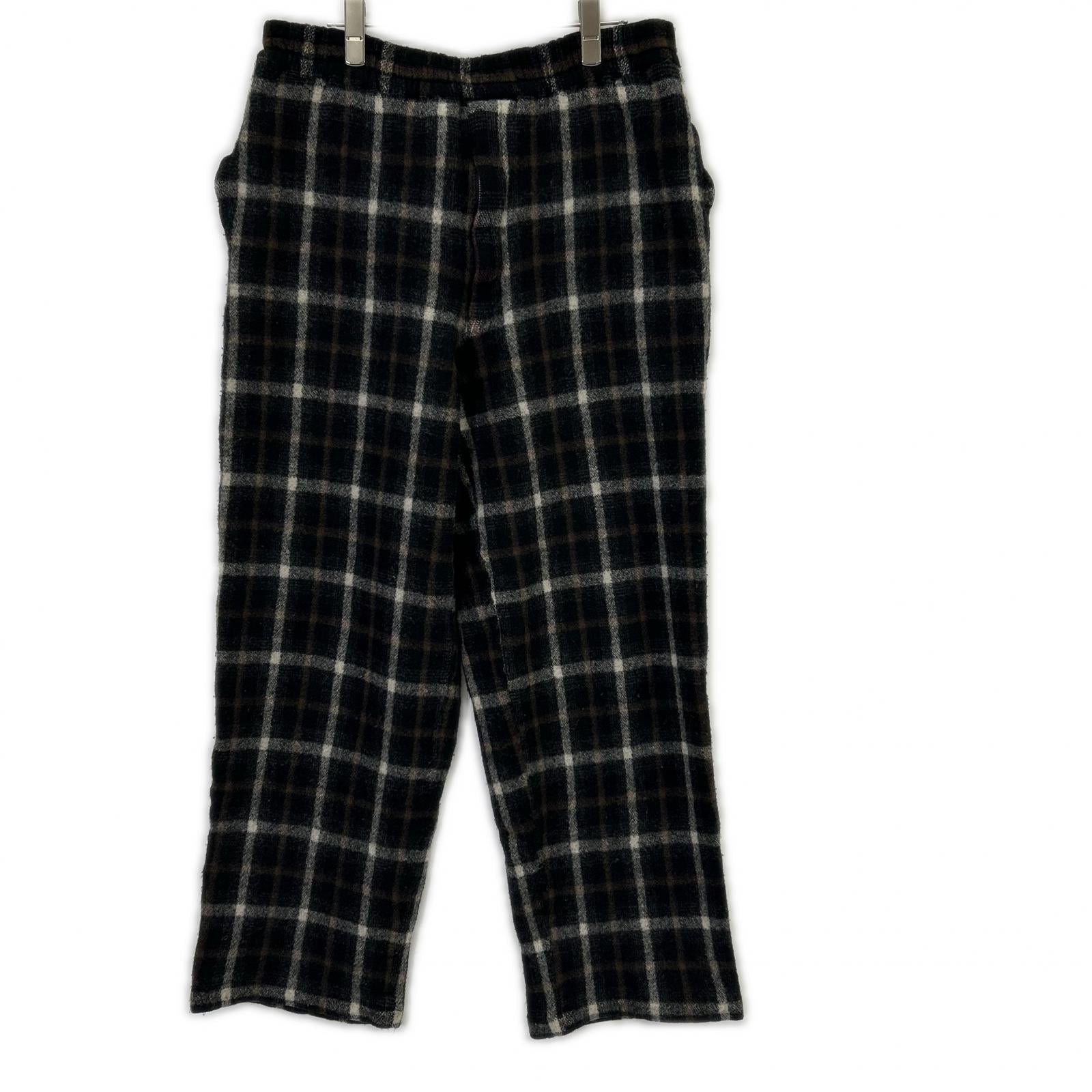 COMMEdesGARCONS HOMME PLUS コムデギャルソンオムプリュス AD1994　縮絨期　XP-02017M タータンチェック ウール イージーワイドパンツ ボトムス