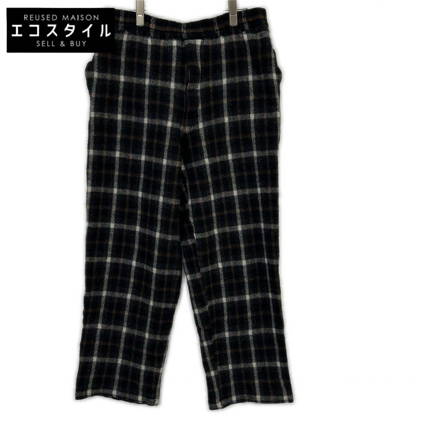 COMMEdesGARCONS HOMME PLUS コムデギャルソンオムプリュス AD1994　縮絨期　XP-02017M タータンチェック ウール イージーワイドパンツ ボトムス