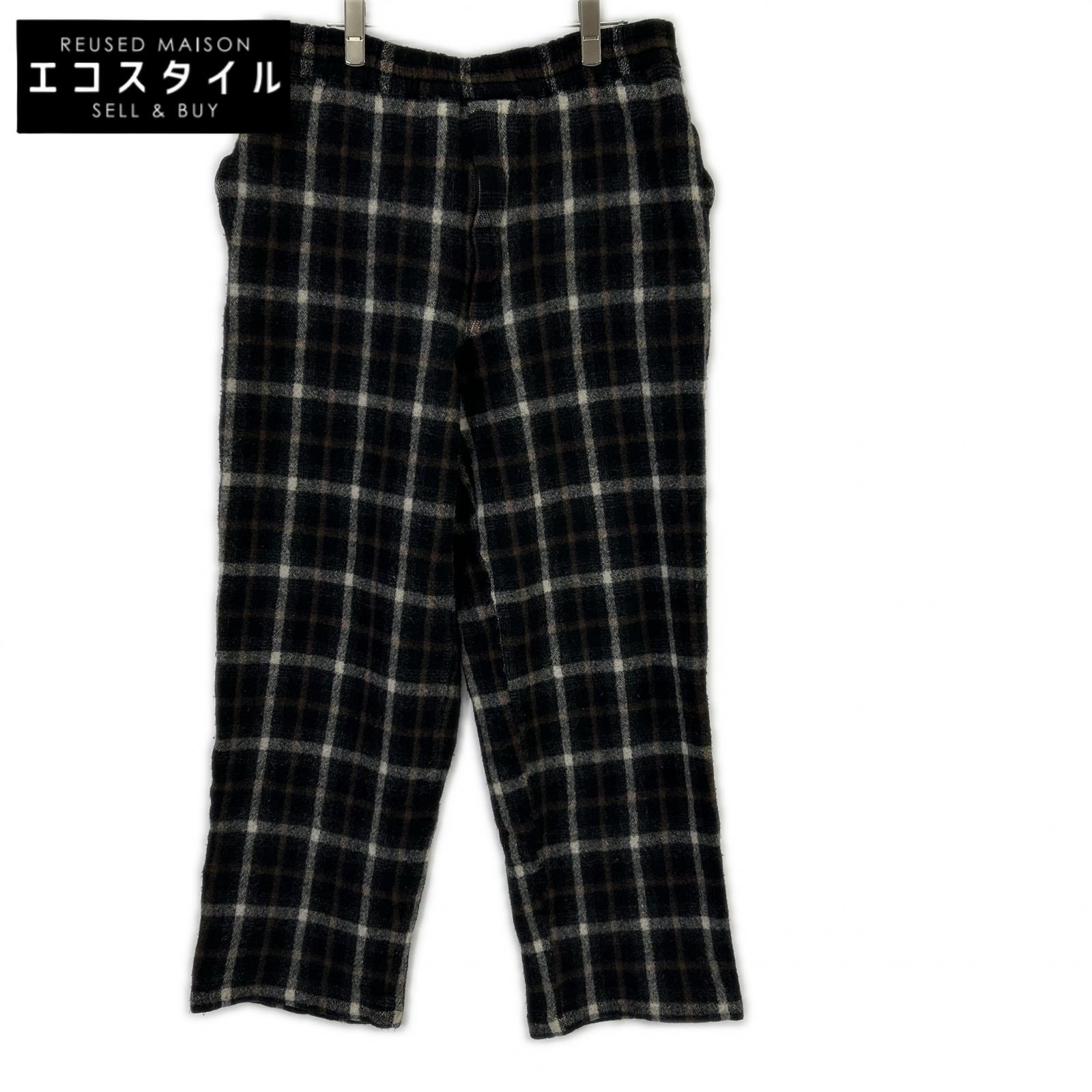 COMMEdesGARCONS HOMME PLUS コムデギャルソンオムプリュス AD1994　縮絨期　XP-02017M タータンチェック ウール イージーワイドパンツ ボトムス
