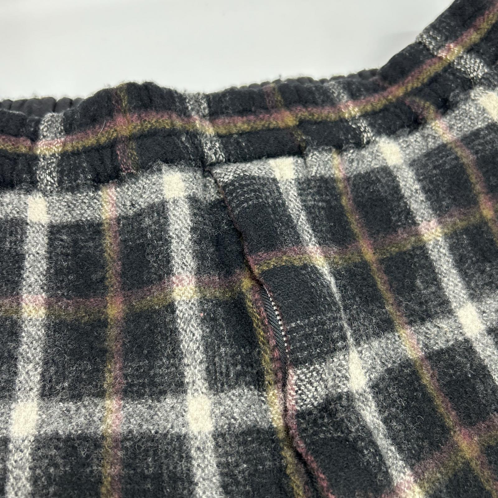 COMMEdesGARCONS HOMME PLUS コムデギャルソンオムプリュス AD1994　縮絨期　XP-02017M タータンチェック ウール イージーワイドパンツ ボトムス