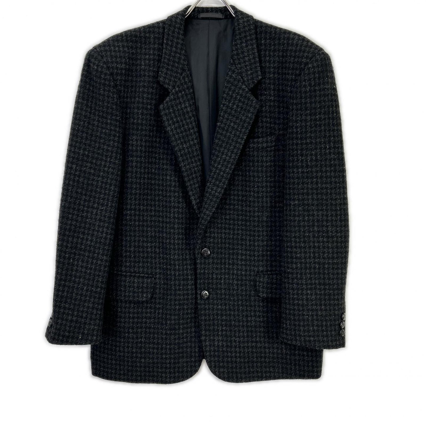 COMMEdesGARCONS HOMME コムデギャルソンオム 90s 田中オム HJ-04042M ツイードウール ハウンドトゥース クルミ釦 シングルジャケット ジャケット