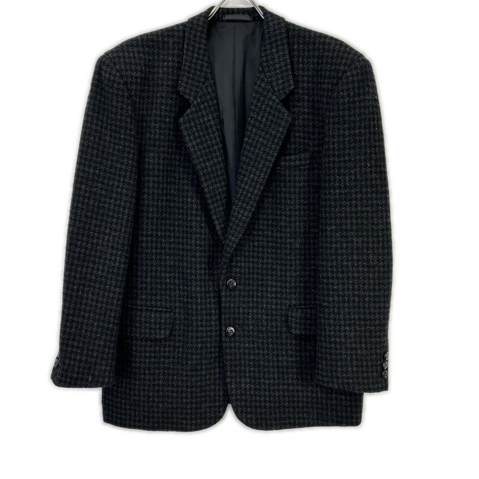 COMMEdesGARCONS HOMME コムデギャルソンオム 90s 田中オム HJ-04042M ツイードウール ハウンドトゥース クルミ釦 シングルジャケット ジャケット