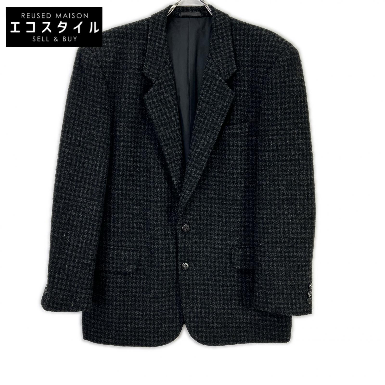 COMMEdesGARCONS HOMME コムデギャルソンオム 90s 田中オム HJ-04042M ツイードウール ハウンドトゥース クルミ釦 シングルジャケット ジャケット