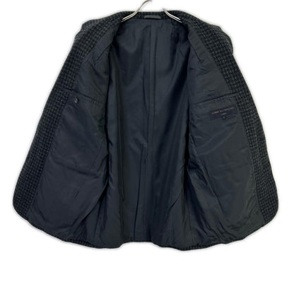 COMMEdesGARCONS HOMME コムデギャルソンオム 90s 田中オム HJ-04042M ツイードウール ハウンドトゥース クルミ釦 シングルジャケット ジャケット