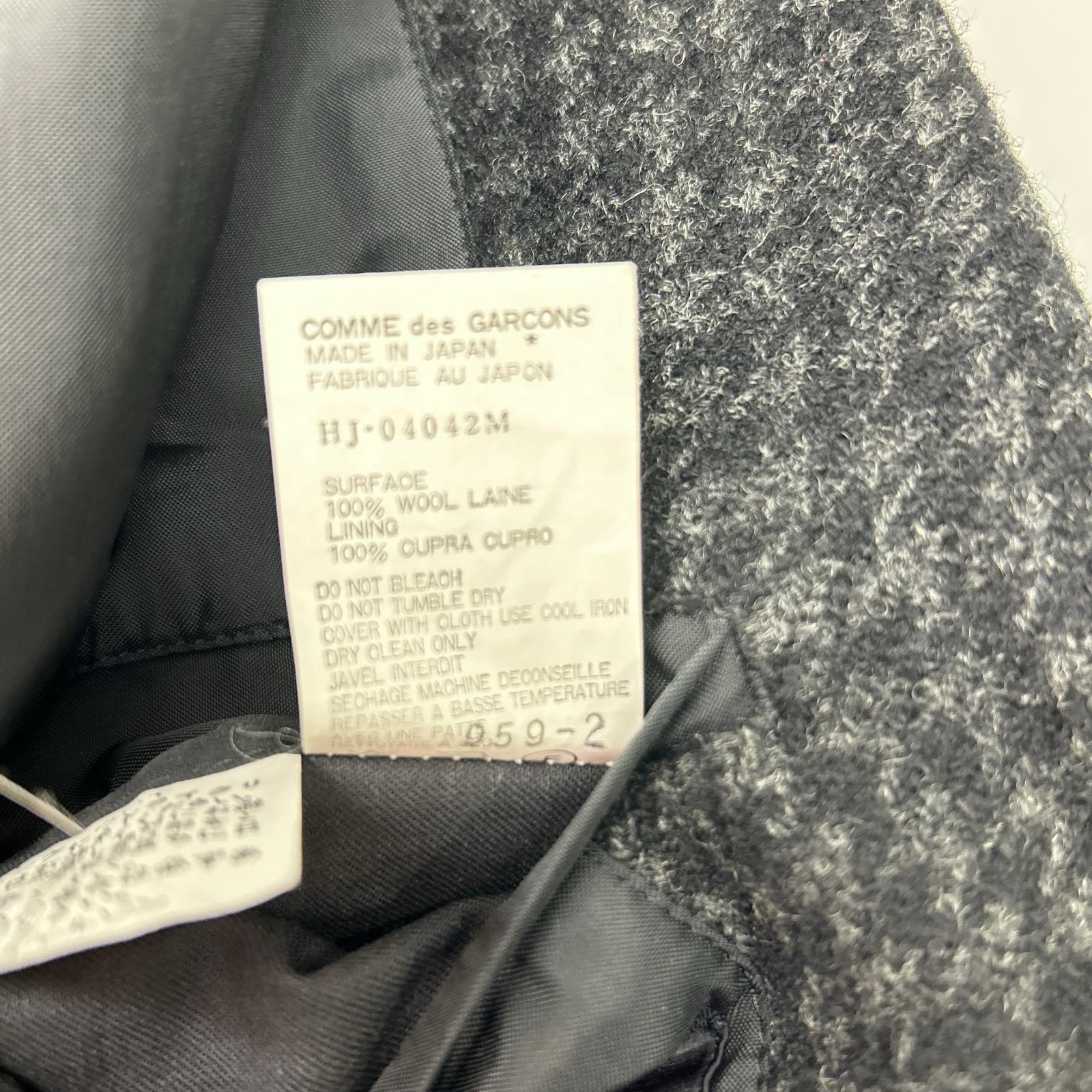 COMMEdesGARCONS HOMME コムデギャルソンオム 90s 田中オム HJ-04042M ツイードウール ハウンドトゥース クルミ釦 シングルジャケット ジャケット