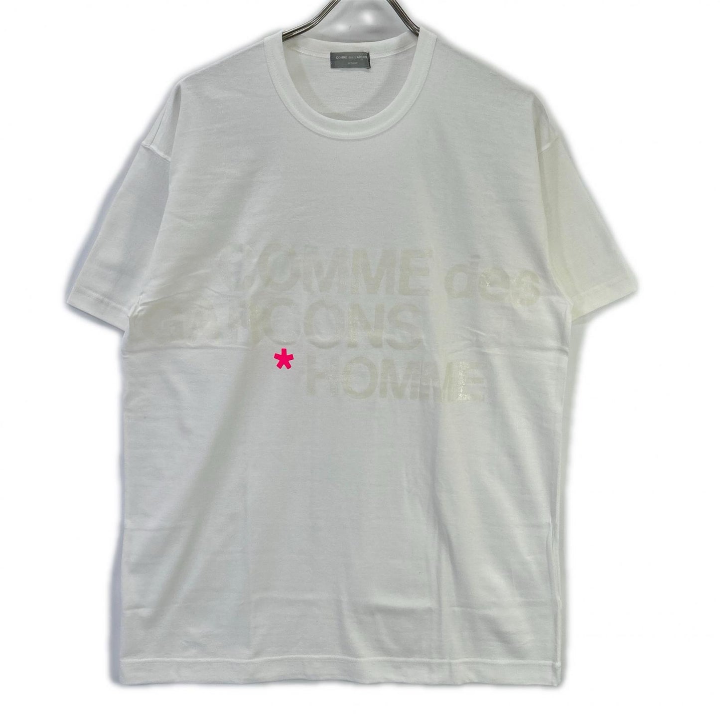 COMMEdesGARCONS HOMME コムデギャルソンオム 90s 田中オム HT-020500 ポイントカラーロゴ クルーネックTシャツ トップス