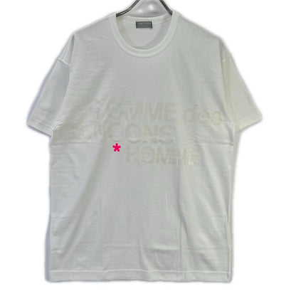 COMMEdesGARCONS HOMME コムデギャルソンオム 90s 田中オム HT-020500 ポイントカラーロゴ クルーネックTシャツ トップス
