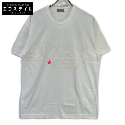 COMMEdesGARCONS HOMME コムデギャルソンオム 90s 田中オム HT-020500 ポイントカラーロゴ クルーネックTシャツ トップス