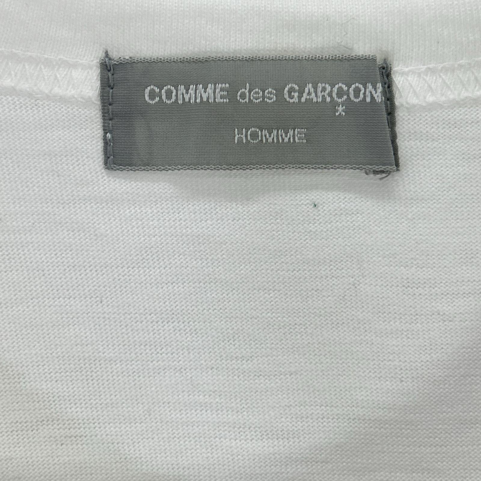 COMMEdesGARCONS HOMME コムデギャルソンオム 90s 田中オム HT-020500 ポイントカラーロゴ クルーネックTシャツ トップス