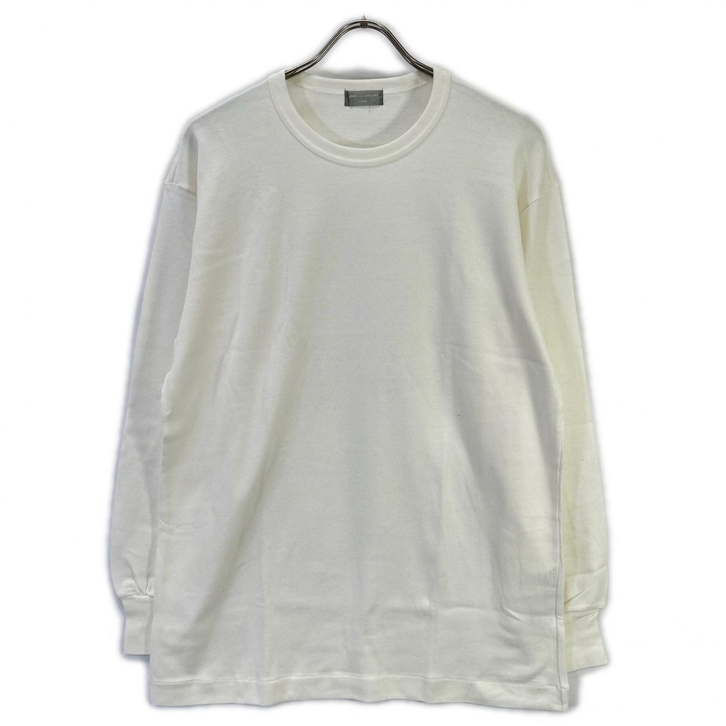 COMMEdesGARCONS HOMME コムデギャルソンオム 90s 田中オム HT-080010 ホワイト クルーネックリブカットソー トップス