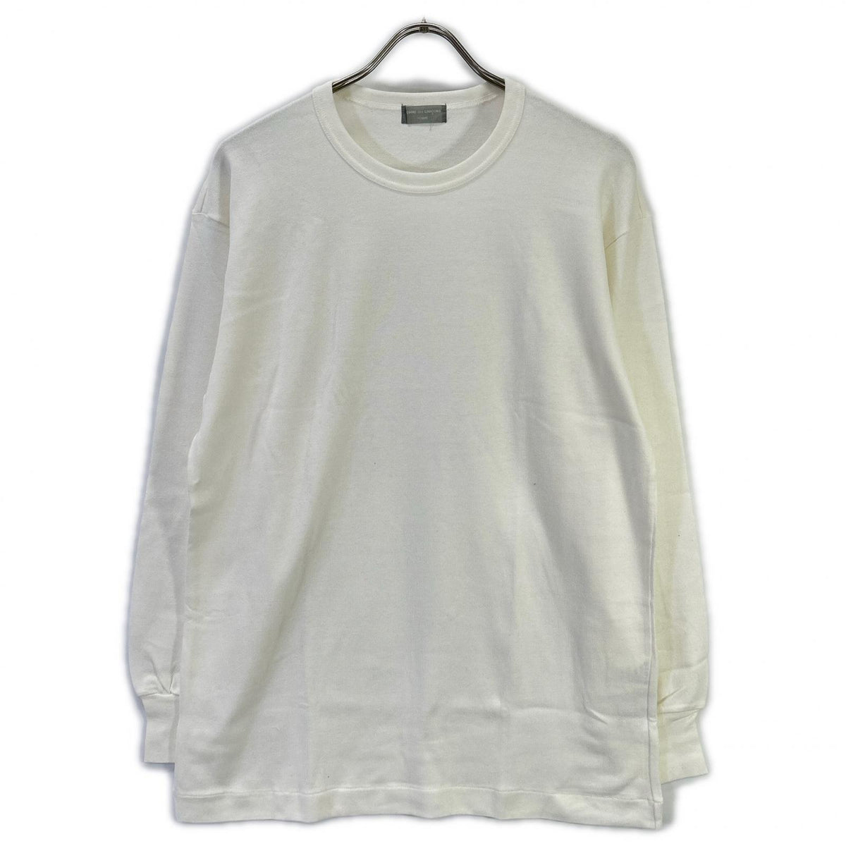 COMMEdesGARCONS HOMME コムデギャルソンオム 90s 田中オム HT-080010 ホワイト クルーネックリブカットソー トップス
