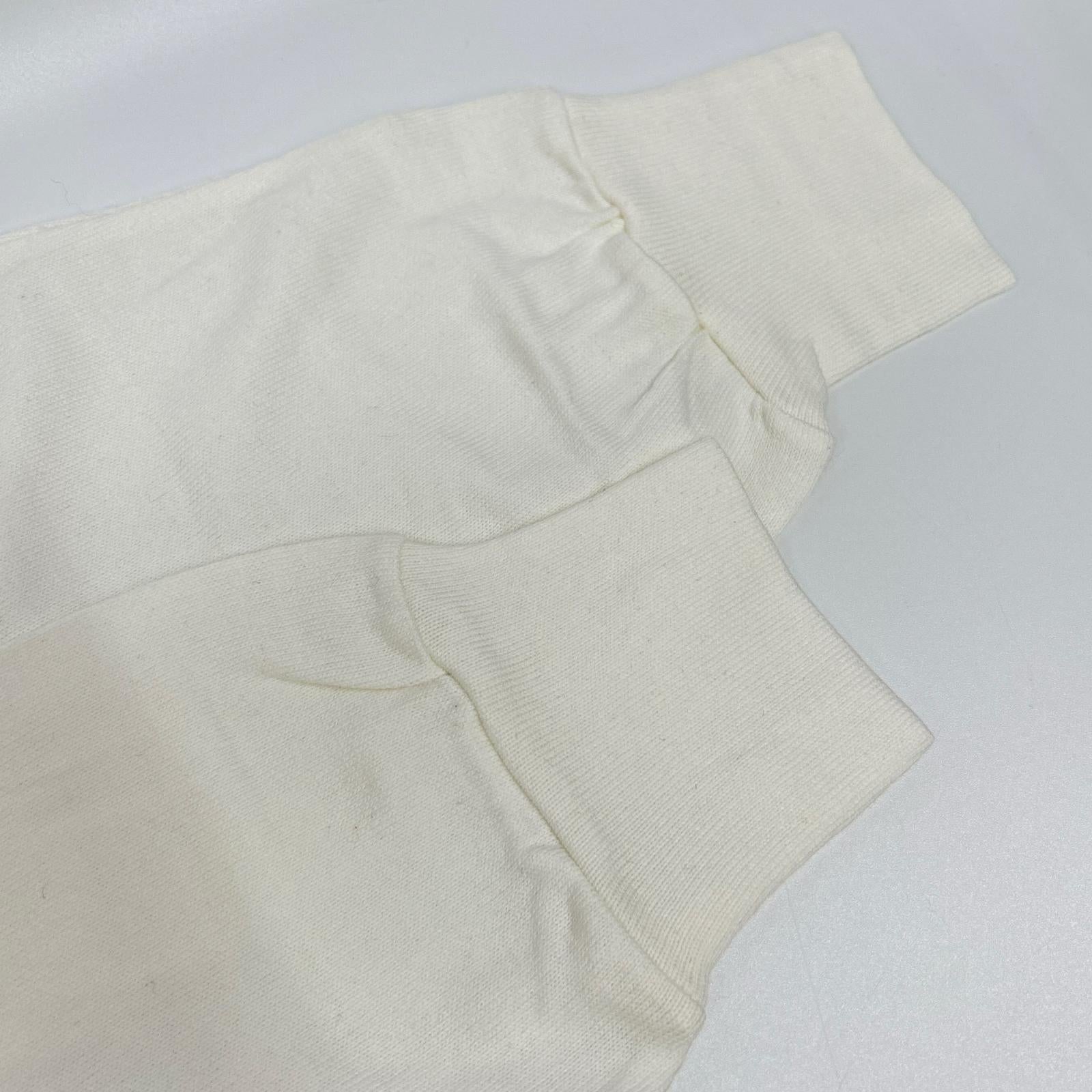 COMMEdesGARCONS HOMME コムデギャルソンオム 90s 田中オム HT-080010 ホワイト クルーネックリブカットソー トップス