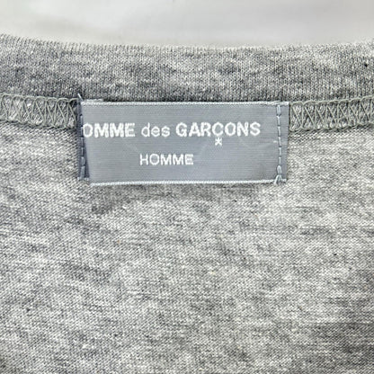 COMMEdesGARCONS HOMME Comme des Garçons Homme 90s Tanaka Homme HT-020410 gray logo-print V-neck T-shirt, top