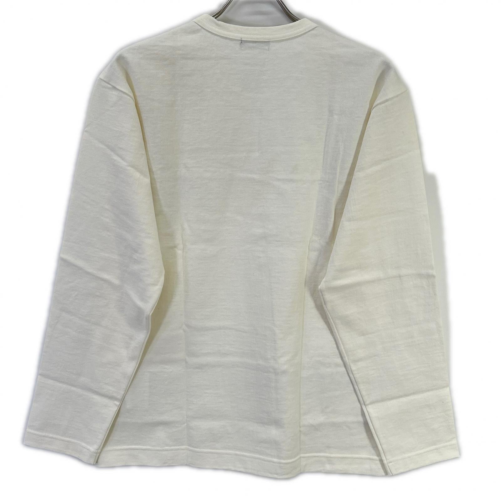 COMMEdesGARCONS HOMME コムデギャルソンオム 00s 田中オム HE-T003 ロゴプリント ホワイト クルーネックカットソー トップス