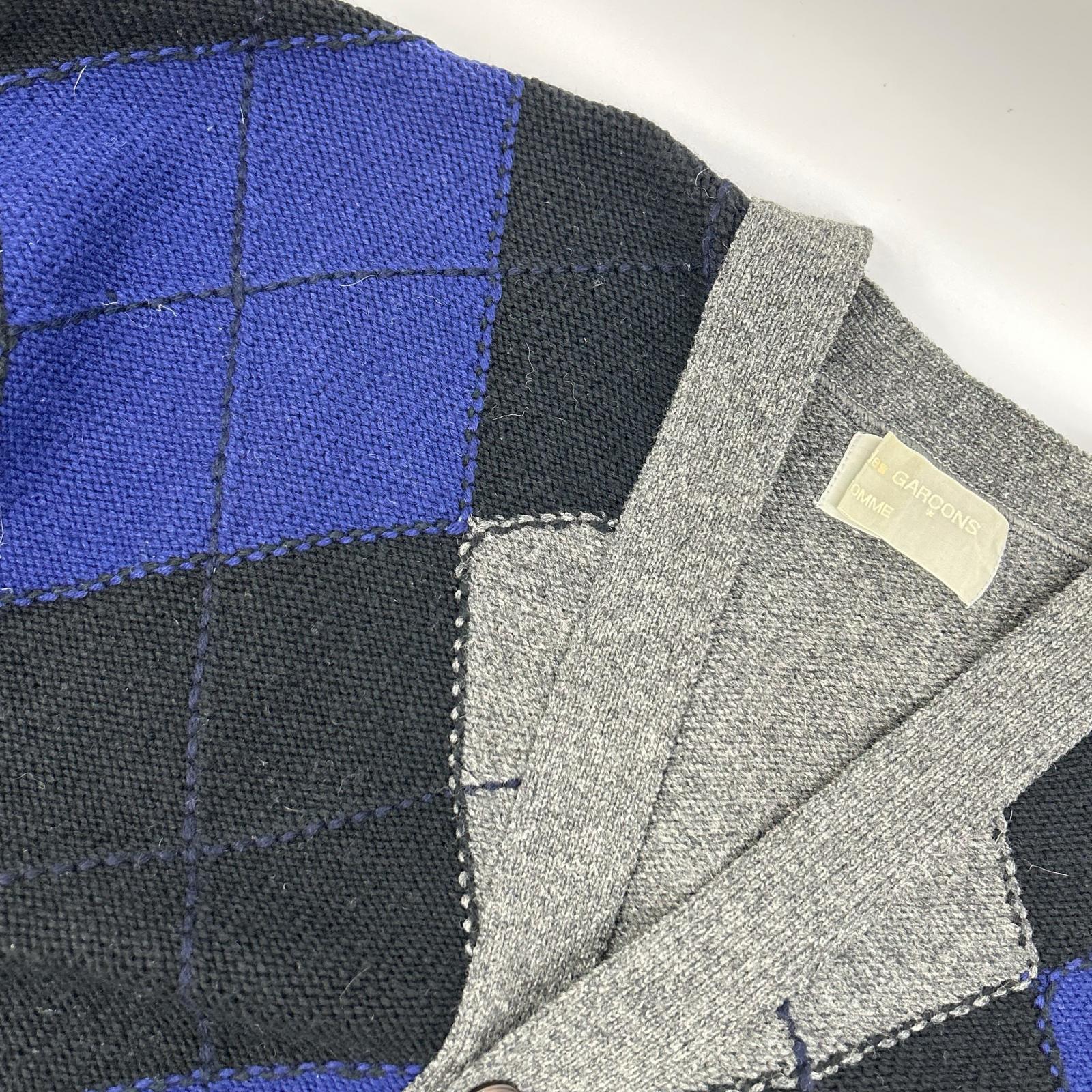 COMMEdesGARCONS HOMME コムデギャルソンオム 90s 田中オム HN-080180 アーガイルニットカーディガン トップス