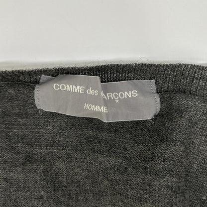 COMMEdesGARCONS HOMME コムデギャルソンオム 00s 田中オム HE-N003 グレー 透かしプリント ニットカーディガン トップス