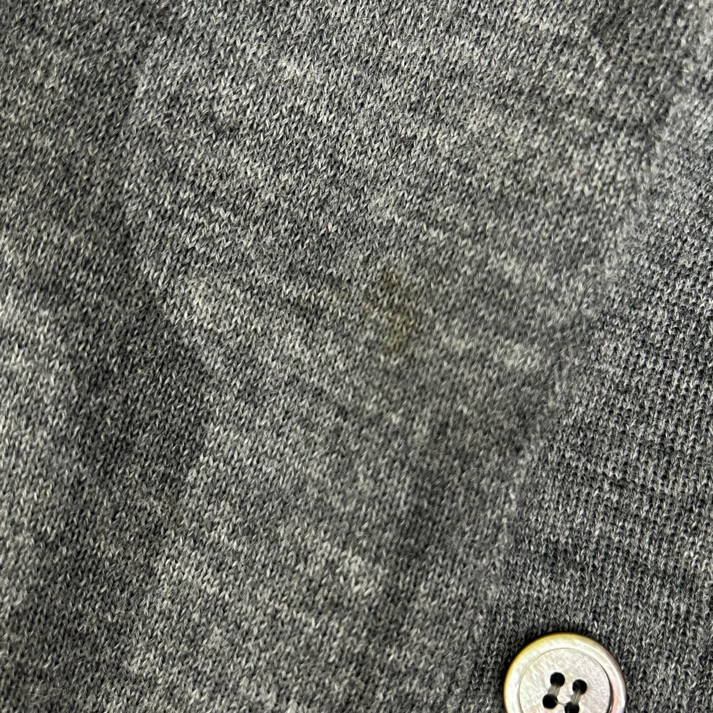 COMMEdesGARCONS HOMME コムデギャルソンオム 00s 田中オム HE-N003 グレー 透かしプリント ニットカーディガン トップス
