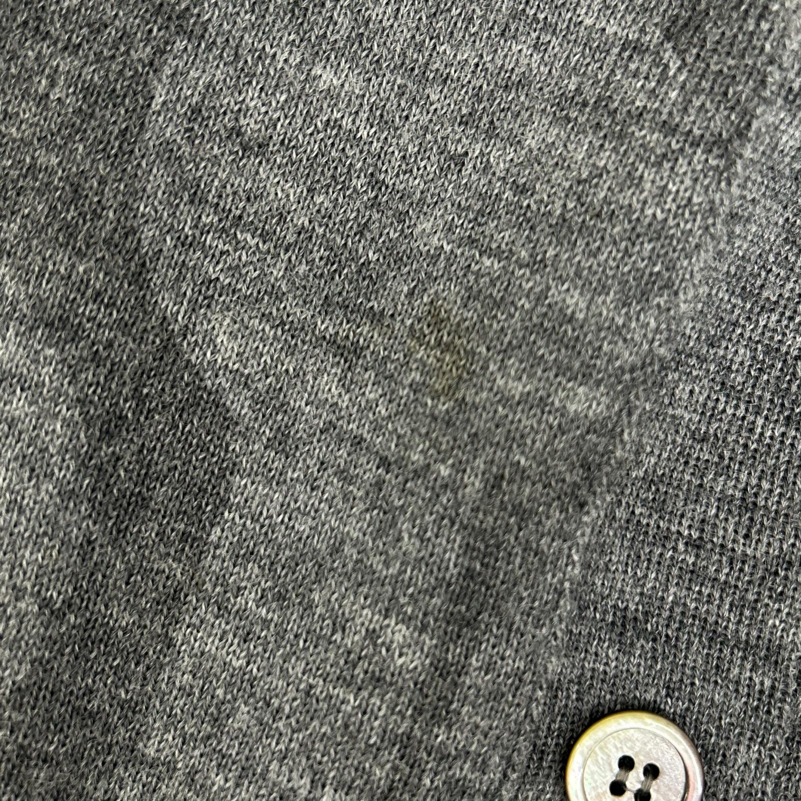 COMMEdesGARCONS HOMME コムデギャルソンオム 00s 田中オム HE-N003 グレー 透かしプリント ニットカーディガン トップス