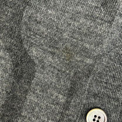 COMMEdesGARCONS HOMME コムデギャルソンオム 00s 田中オム HE-N003 グレー 透かしプリント ニットカーディガン トップス