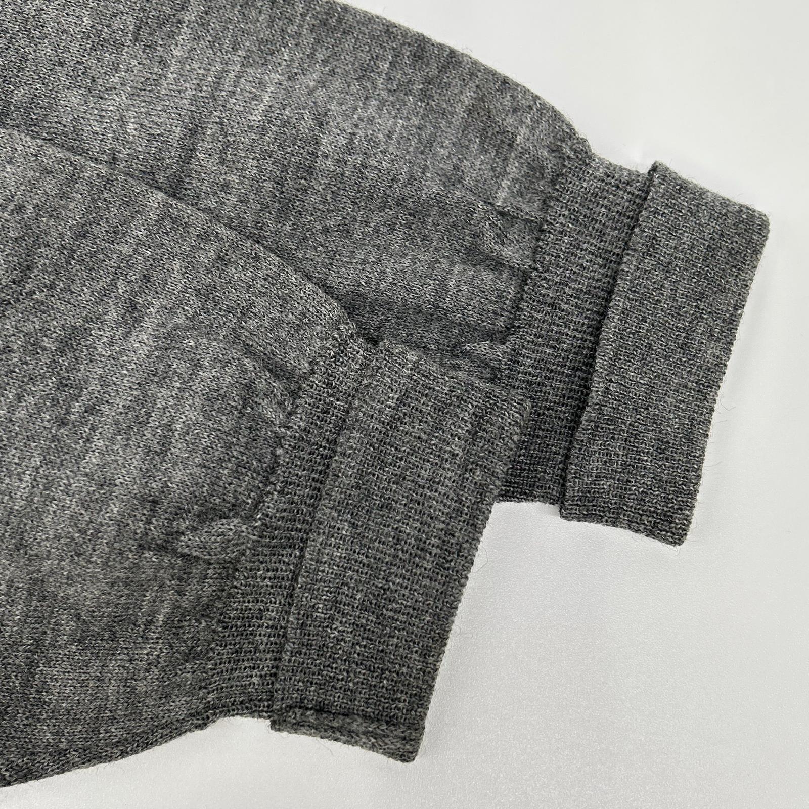 COMMEdesGARCONS HOMME コムデギャルソンオム 00s 田中オム HE-N003 グレー 透かしプリント ニットカーディガン トップス