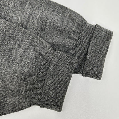COMMEdesGARCONS HOMME コムデギャルソンオム 00s 田中オム HE-N003 グレー 透かしプリント ニットカーディガン トップス