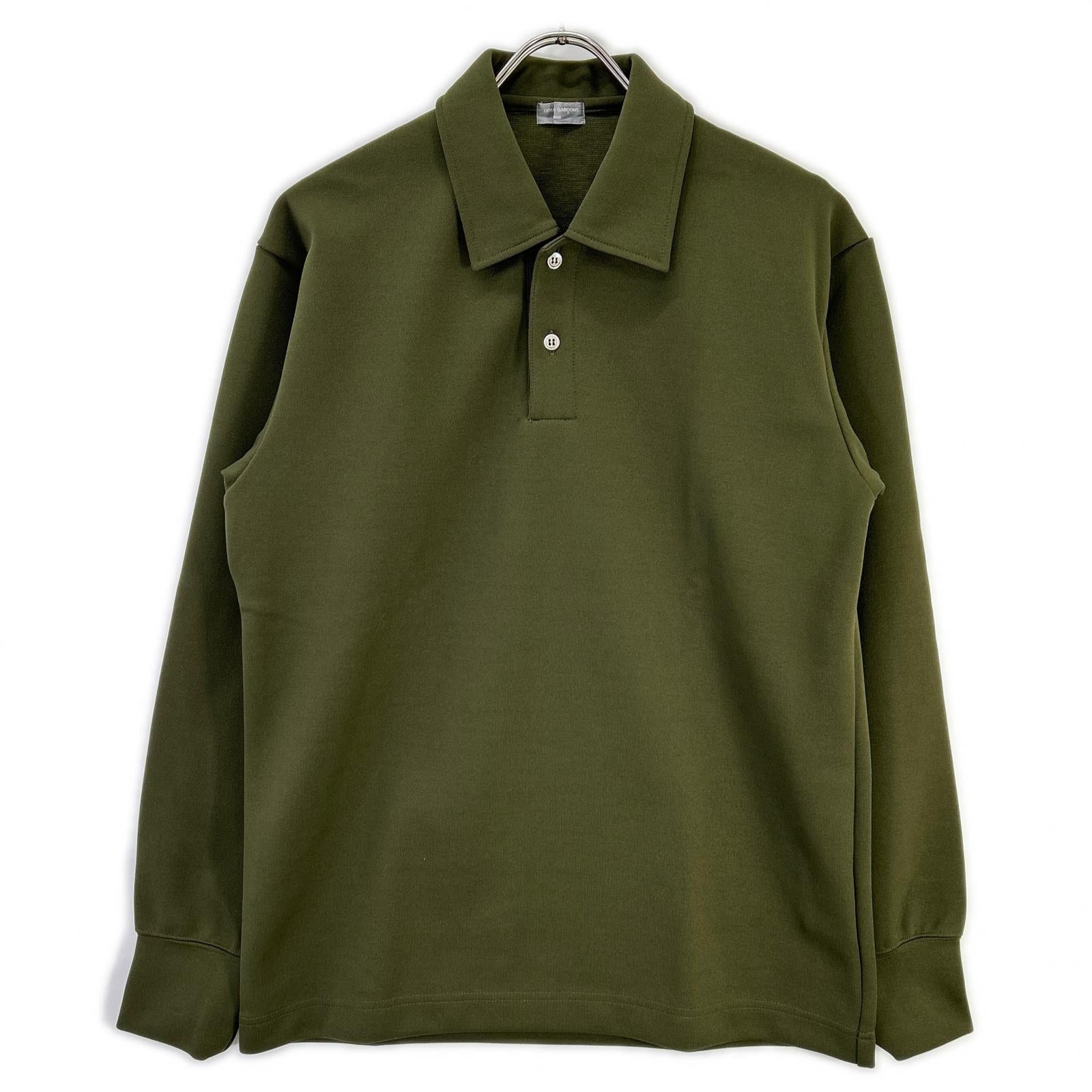 COMMEdesGARCONS HOMME コムデギャルソンオム 00s 田中オム HC-T030 カーキ ロングスリーブ ポロシャツ トップス