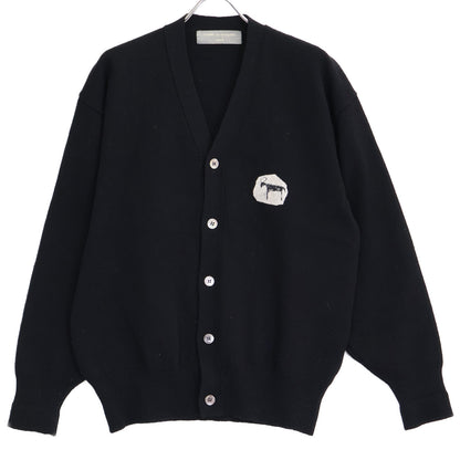 COMMEdesGARCONS HOMME コムデギャルソンオム AD1991 田中オム HN-050180 ヘラジカプリント ニット カーディガン トップス