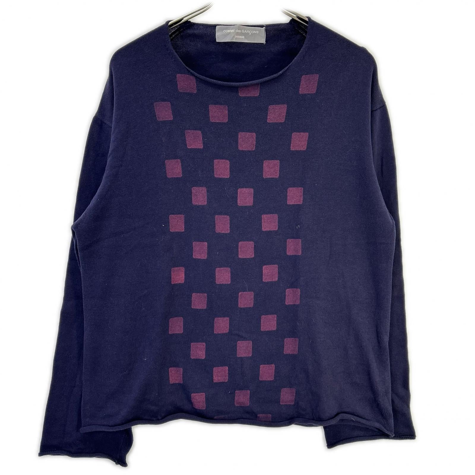 COMMEdesGARCONS HOMME コムデギャルソンオム 00s 田中オム HN100050 スクエア ニット トップス