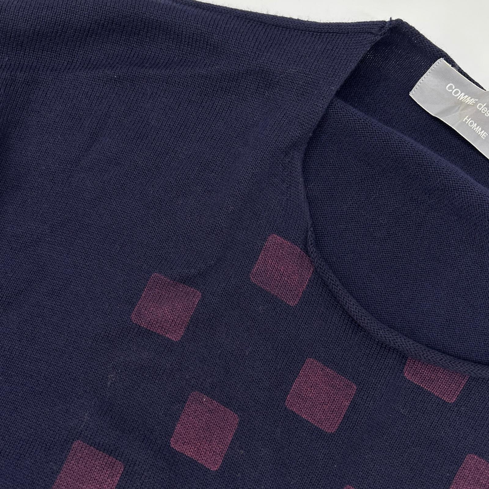 COMMEdesGARCONS HOMME コムデギャルソンオム 00s 田中オム HN100050 スクエア ニット トップス