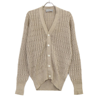 COMMEdesGARCONS HOMME コムデギャルソンオム 90s 田中オム HN-020090 ベージュ リネンニットカーディガン トップス
