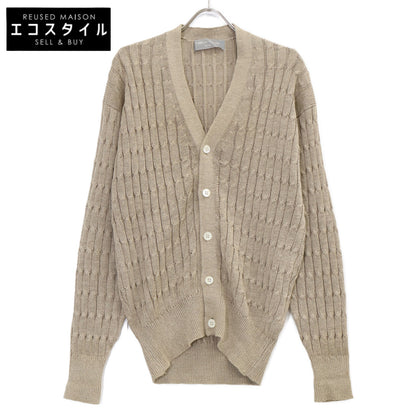 COMMEdesGARCONS HOMME コムデギャルソンオム 90s 田中オム HN-020090 ベージュ リネンニットカーディガン トップス
