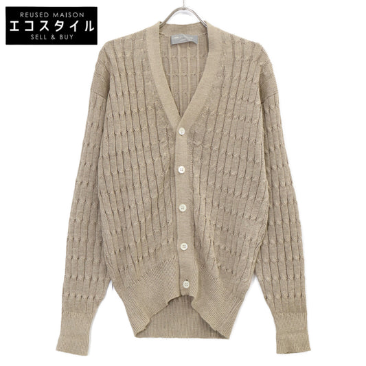 COMMEdesGARCONS HOMME コムデギャルソンオム 90s 田中オム HN-020090 ベージュ リネンニットカーディガン トップス