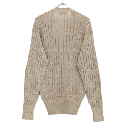 COMMEdesGARCONS HOMME コムデギャルソンオム 90s 田中オム HN-020090 ベージュ リネンニットカーディガン トップス