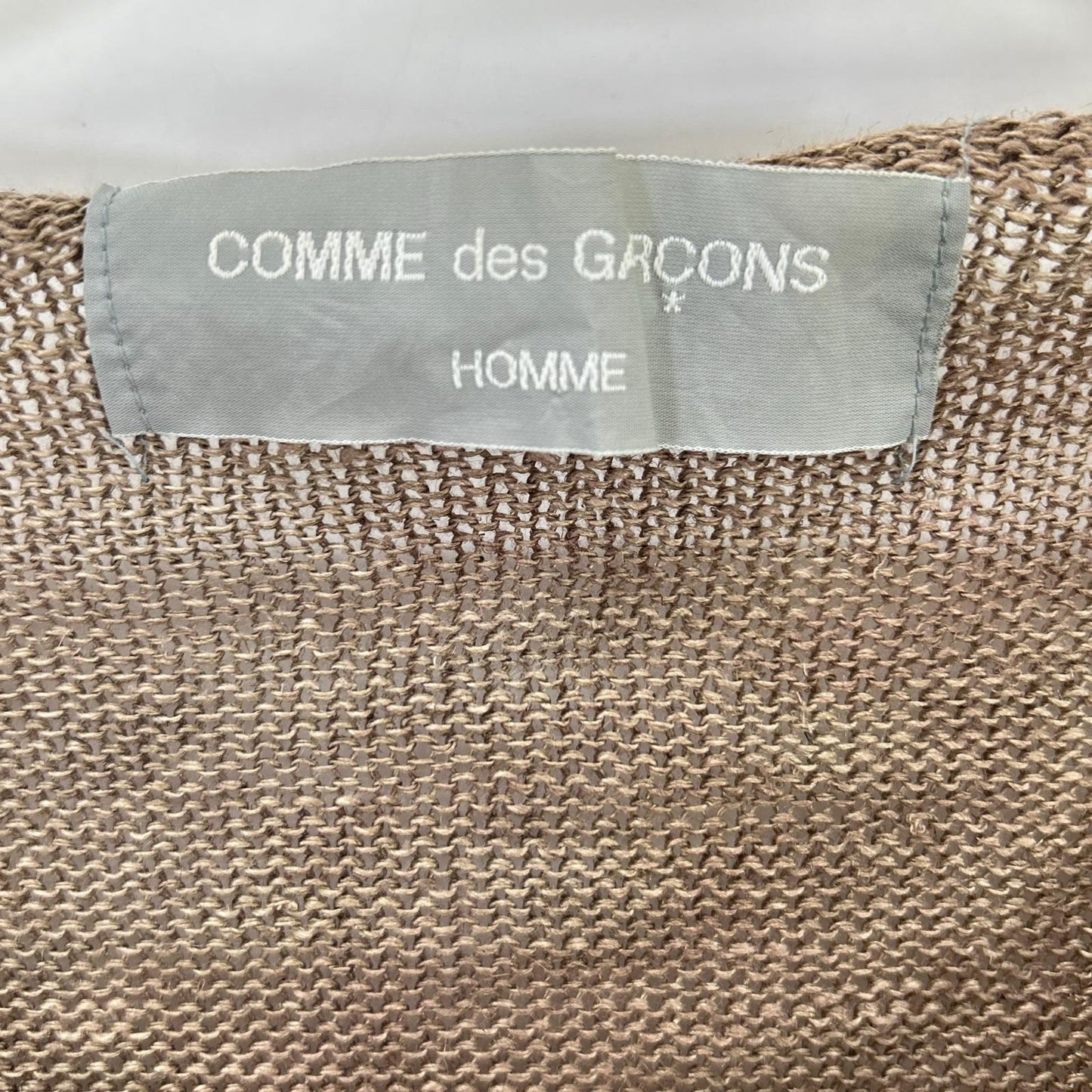 COMMEdesGARCONS HOMME コムデギャルソンオム 90s 田中オム HN-020070 製品染め エスニック柄 リネン ニット トップス