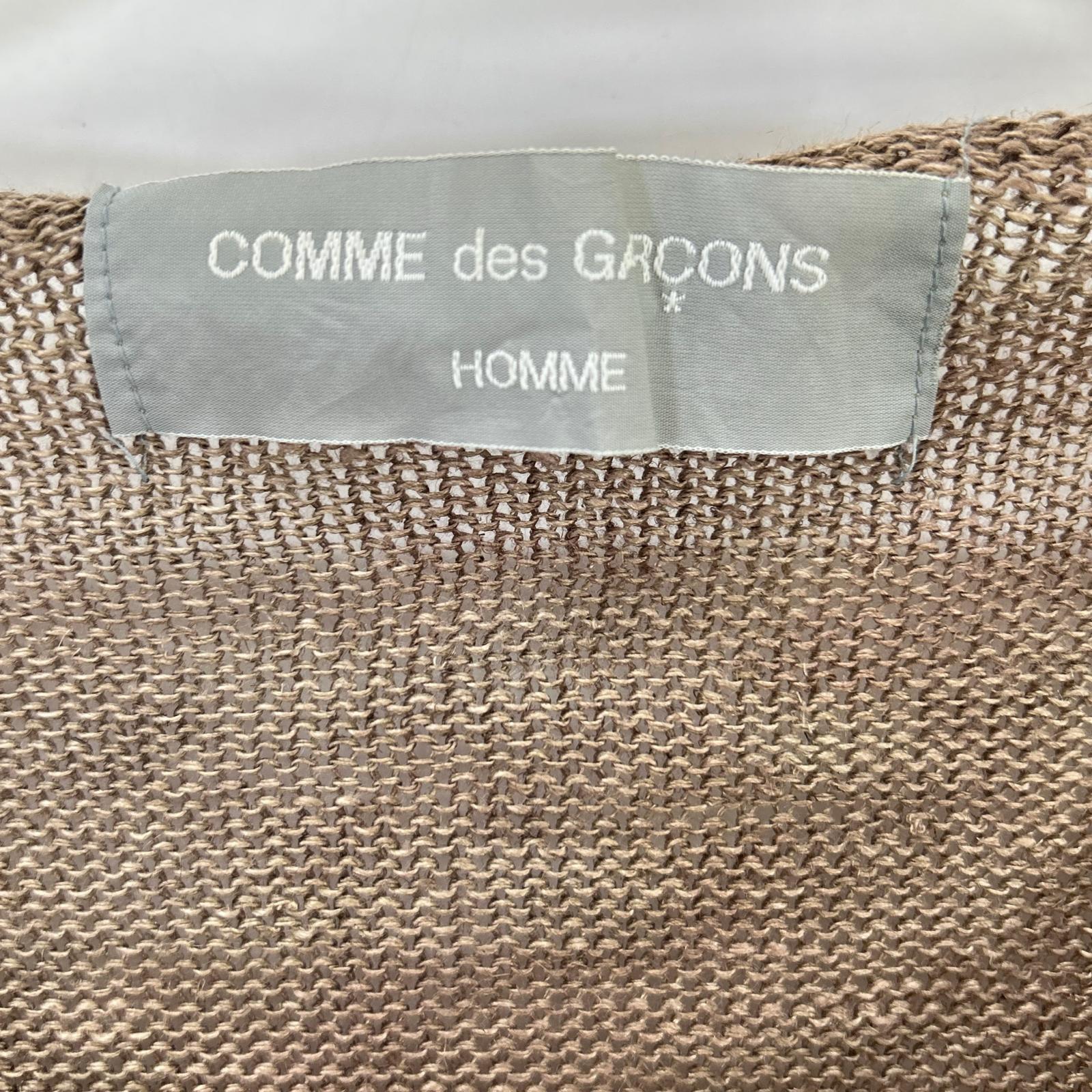 COMMEdesGARCONS HOMME コムデギャルソンオム 90s 田中オム HN-020070 製品染め エスニック柄 リネン ニット トップス