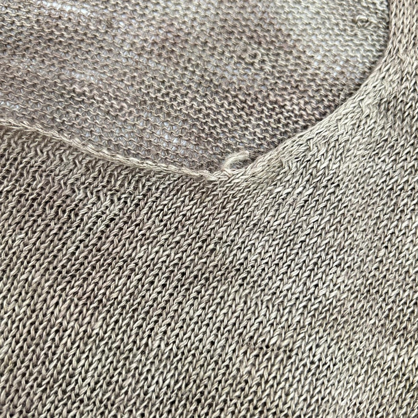 COMMEdesGARCONS HOMME コムデギャルソンオム 90s 田中オム HN-020070 製品染め エスニック柄 リネン ニット トップス