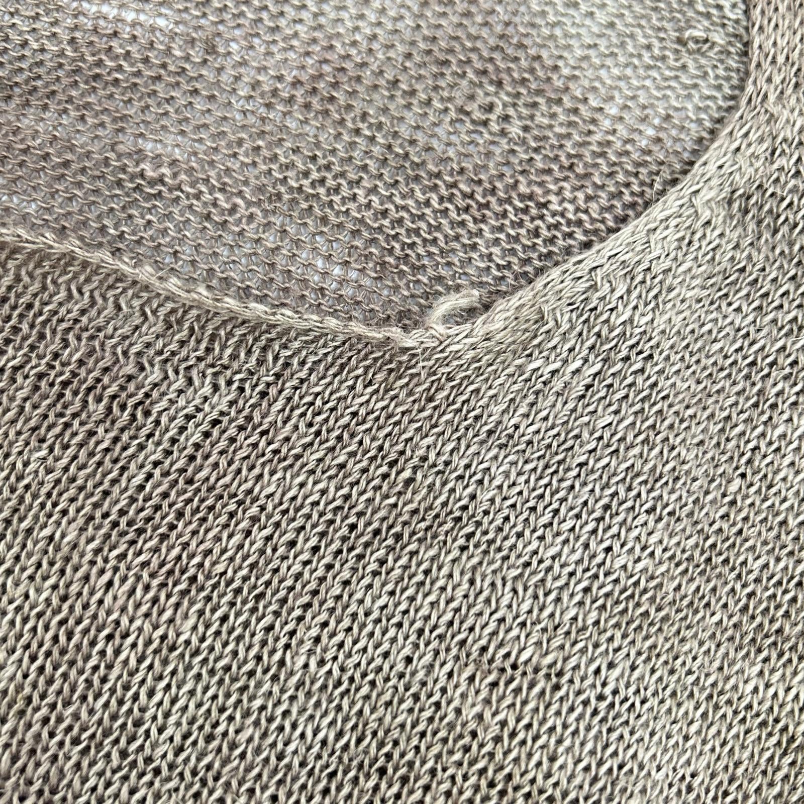 COMMEdesGARCONS HOMME コムデギャルソンオム 90s 田中オム HN-020070 製品染め エスニック柄 リネン ニット トップス