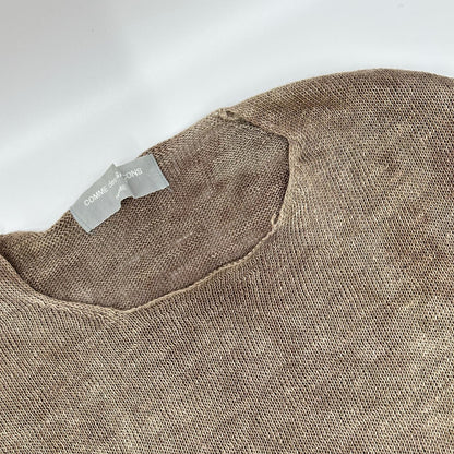 COMMEdesGARCONS HOMME コムデギャルソンオム 90s 田中オム HN-020070 製品染め エスニック柄 リネン ニット トップス