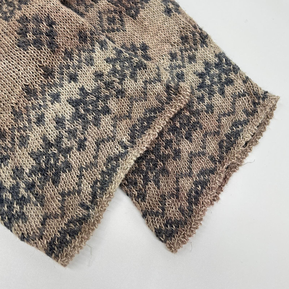 COMMEdesGARCONS HOMME Comme des Garçons Homme 90s Tanaka Homme HN-020070 garment-dyed ethnic-pattern linen knit sweater, top