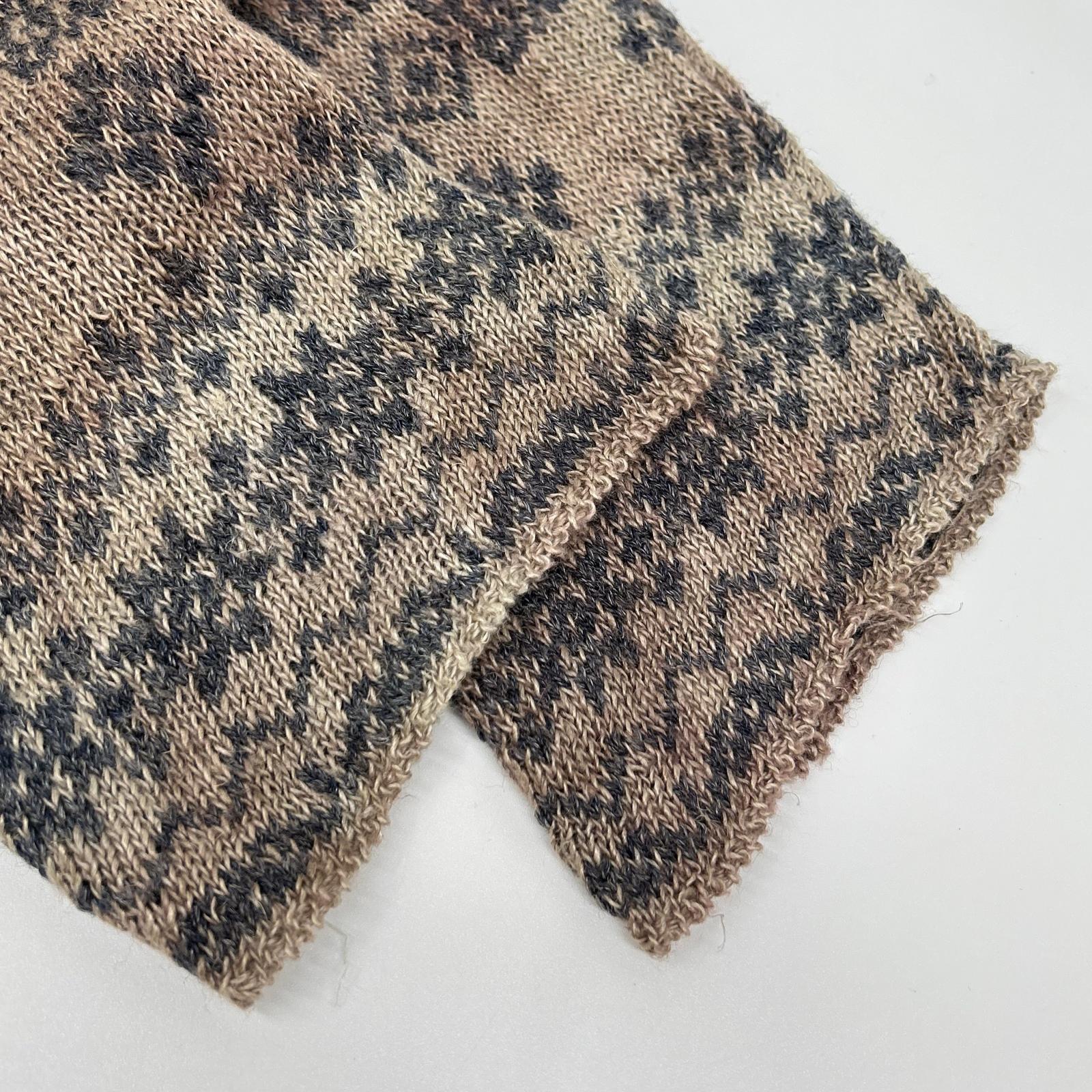 COMMEdesGARCONS HOMME Comme des Garçons Homme 90s Tanaka Homme HN-020070 garment-dyed ethnic-pattern linen knit sweater, top