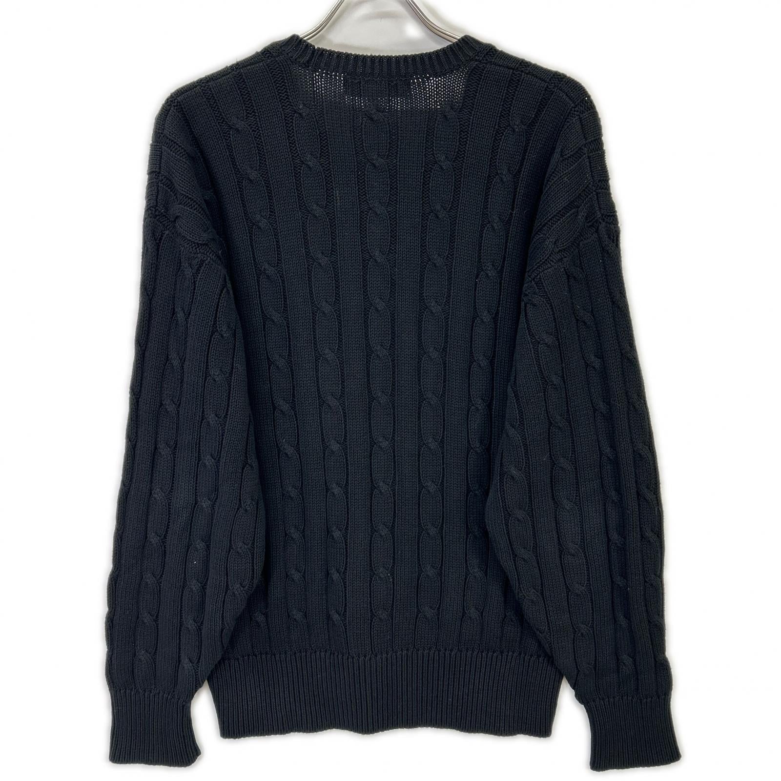 COMMEdesGARCONS HOMME コムデギャルソンオム 80s 1989年 田中オム HN-020050 ブラック アランニット トップス