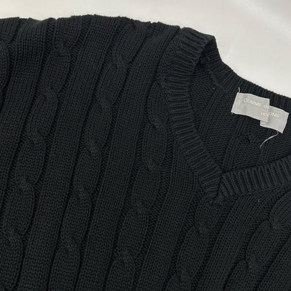 COMMEdesGARCONS HOMME コムデギャルソンオム 80s 1989年 田中オム HN-020050 ブラック アランニット トップス