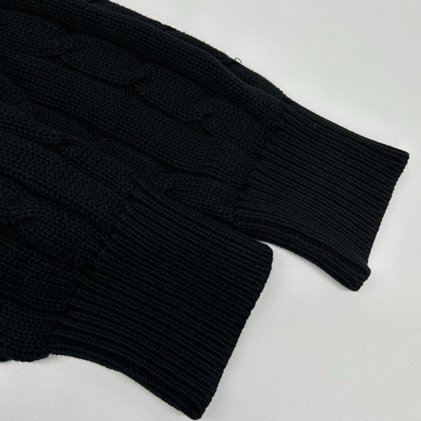 COMMEdesGARCONS HOMME コムデギャルソンオム 80s 1989年 田中オム HN-020050 ブラック アランニット トップス