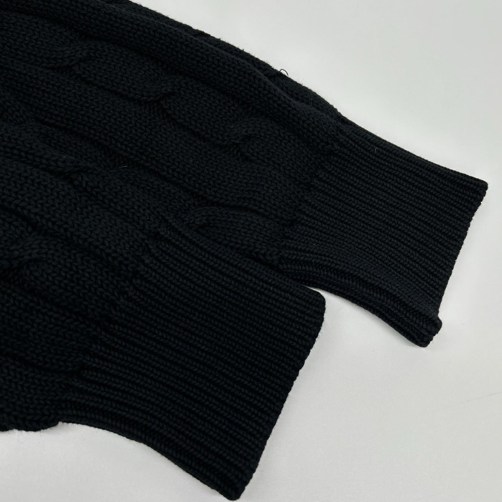 COMMEdesGARCONS HOMME コムデギャルソンオム 80s 1989年 田中オム HN-020050 ブラック アランニット トップス