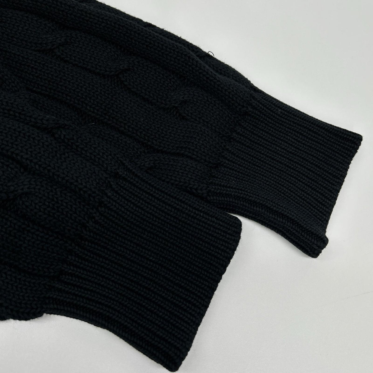 COMMEdesGARCONS HOMME コムデギャルソンオム 80s 1989年 田中オム HN-020050 ブラック アランニット トップス