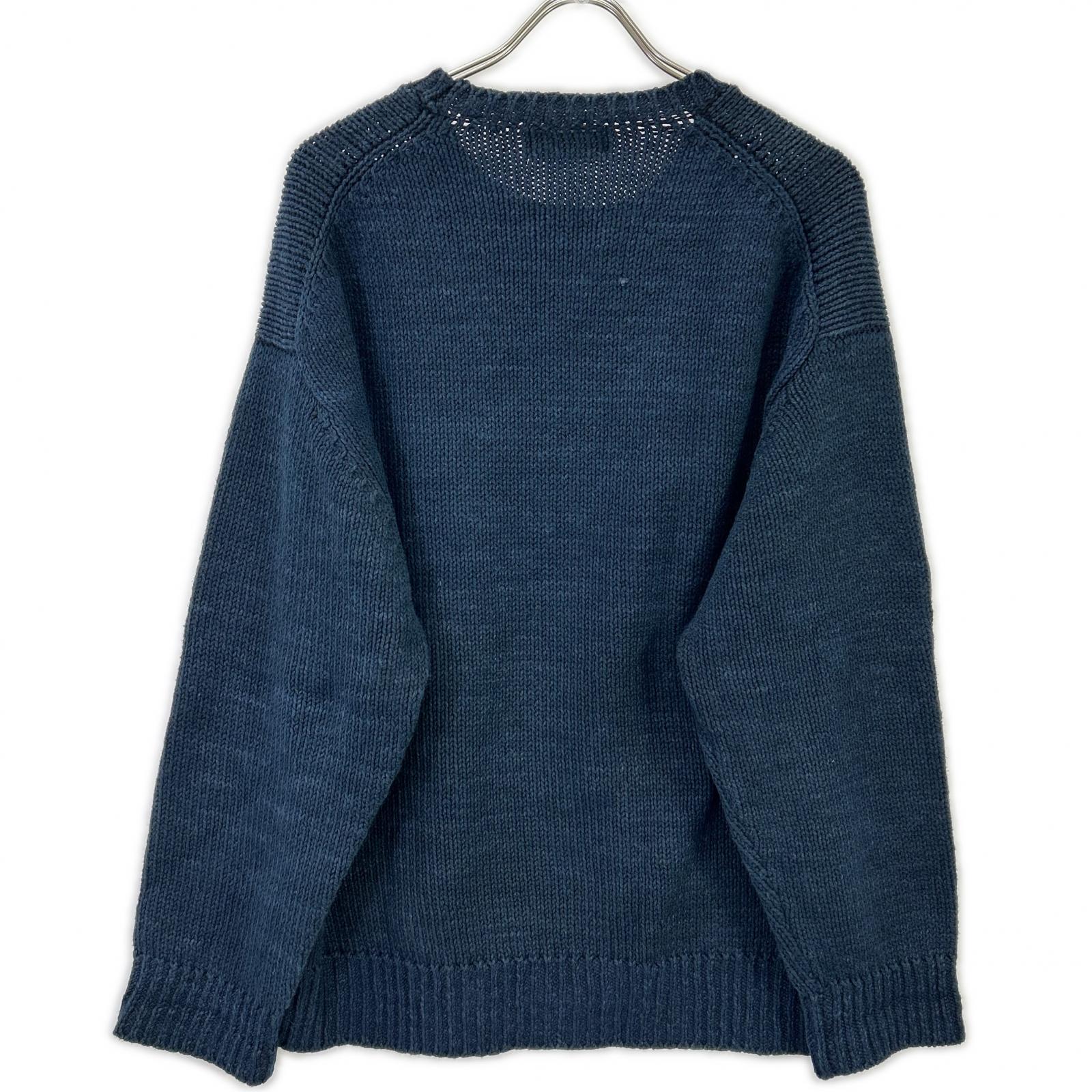 COMMEdesGARCONS HOMME コムデギャルソンオム 90s 田中オム HN-020230 藍染め クルーネックニット トップス