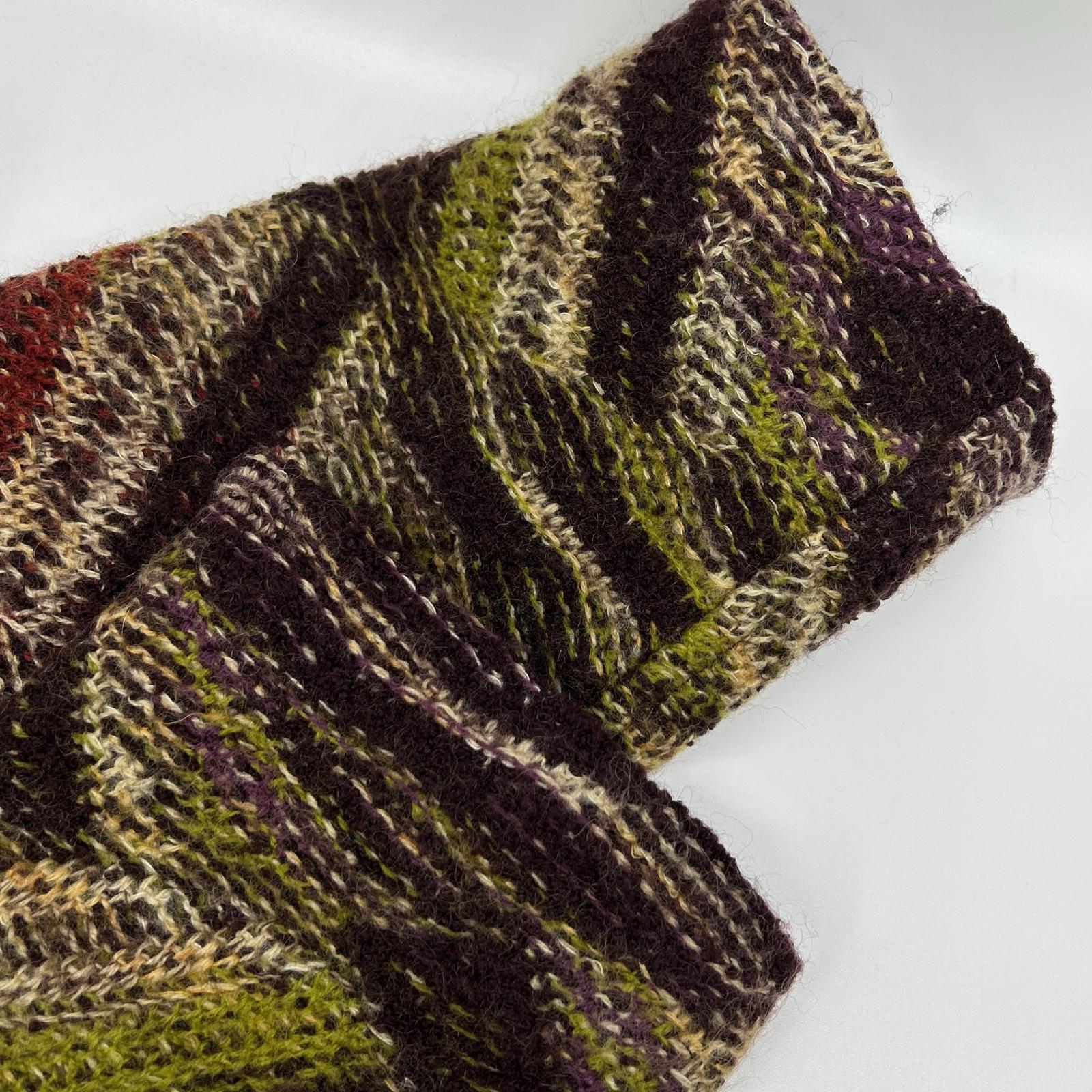 MISSONI ミッソーニ 90s オレンジラベル マルチカラー フーディーニットコート コート